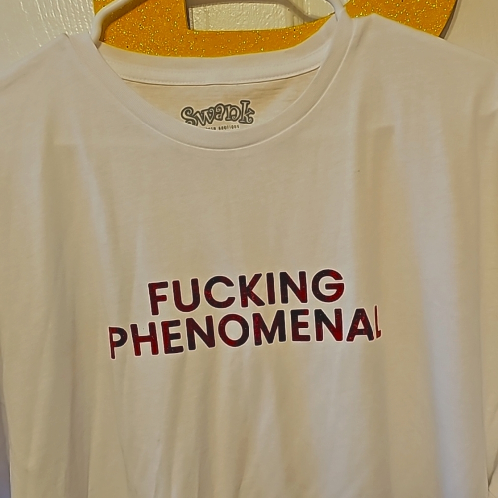 F@#cking Phenomenal t shirt red metallic lettering size xl fit big
